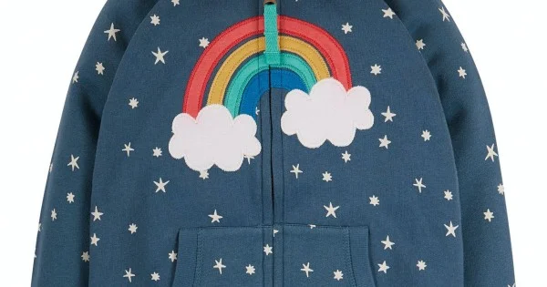 Frugi 2025 rainbow hoodie